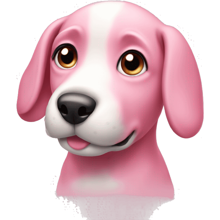 Pink puppy  emoji