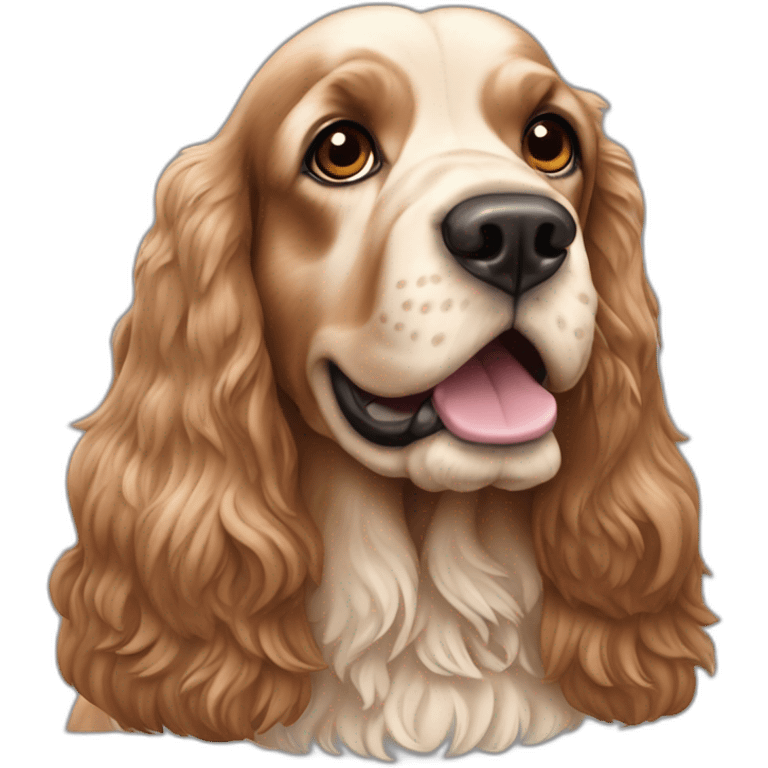 Dog-english-cocker-spaniel-full-body emoji