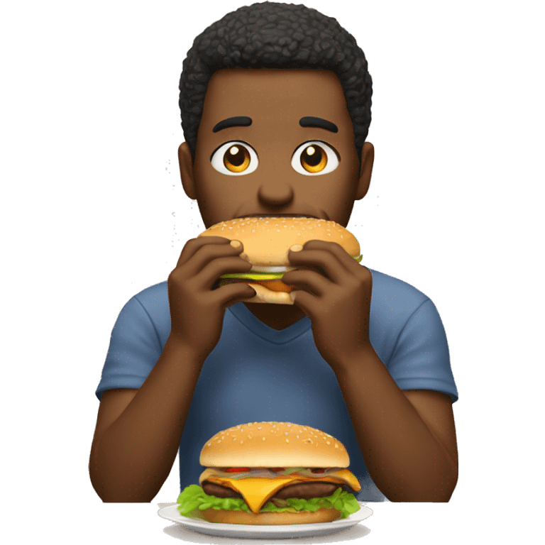 Caseoh eating a burger  emoji