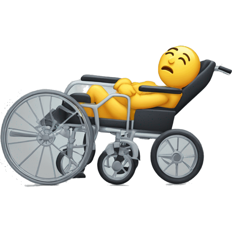 Wheelchair sleeping emoji