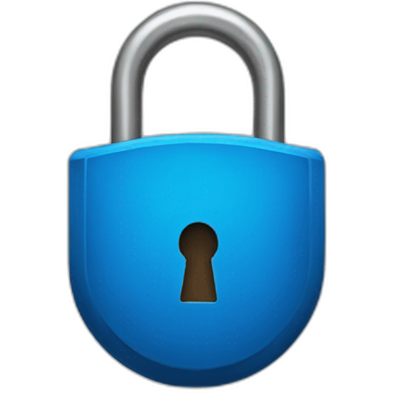 Blue lock emoji