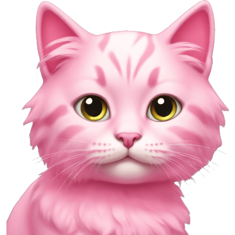 Pink beautiful kitty emoji