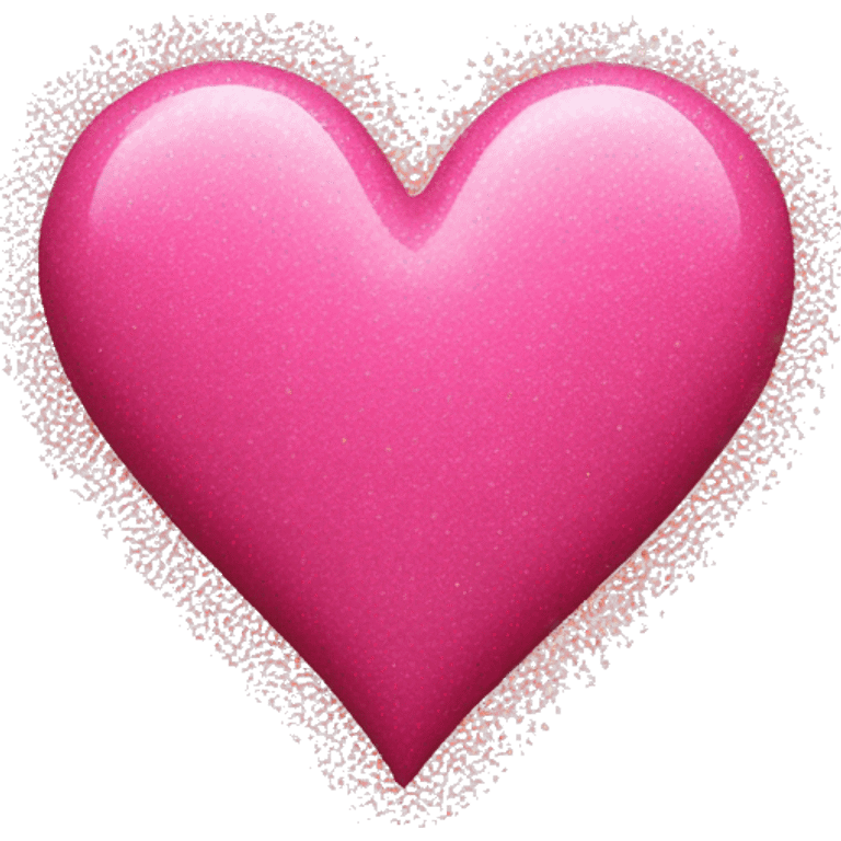 Pink heart with glitter emoji