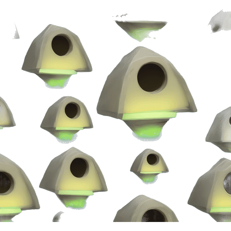 alien spaceship shaped birdhouse emoji