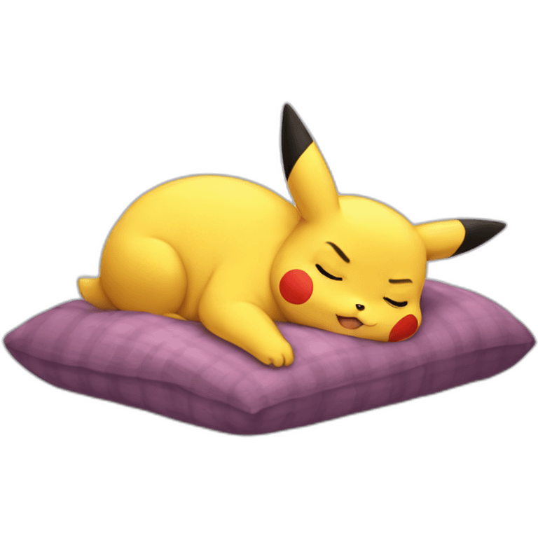 Pikachu sleeping  emoji