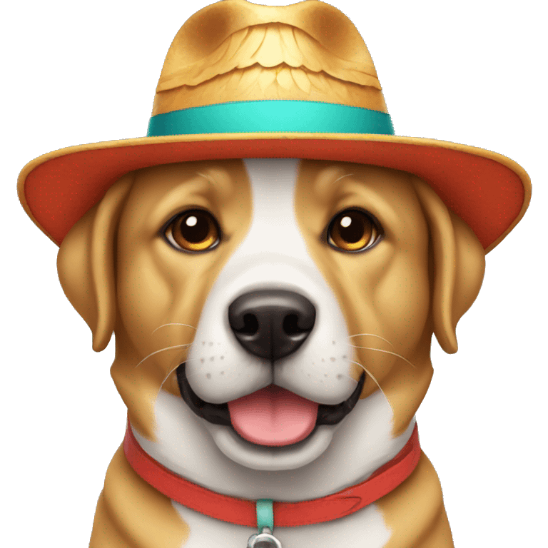 Perro con sombrero  emoji