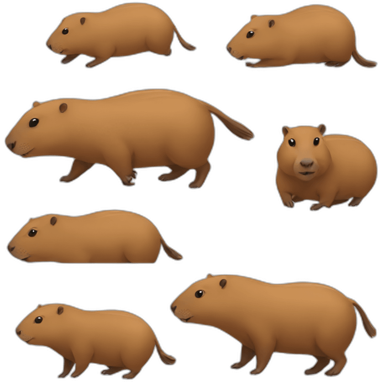 capybara having fun emoji