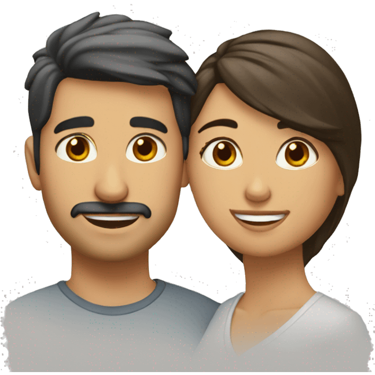 pareja blanca besándose  emoji