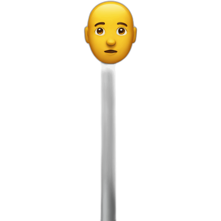 Large human’s pole emoji