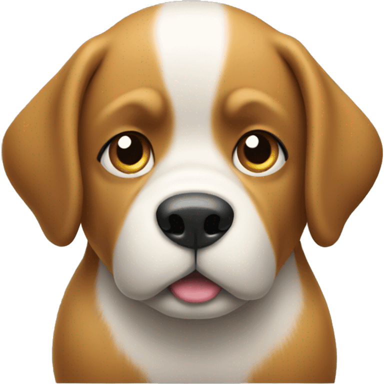 A dog squatting  emoji