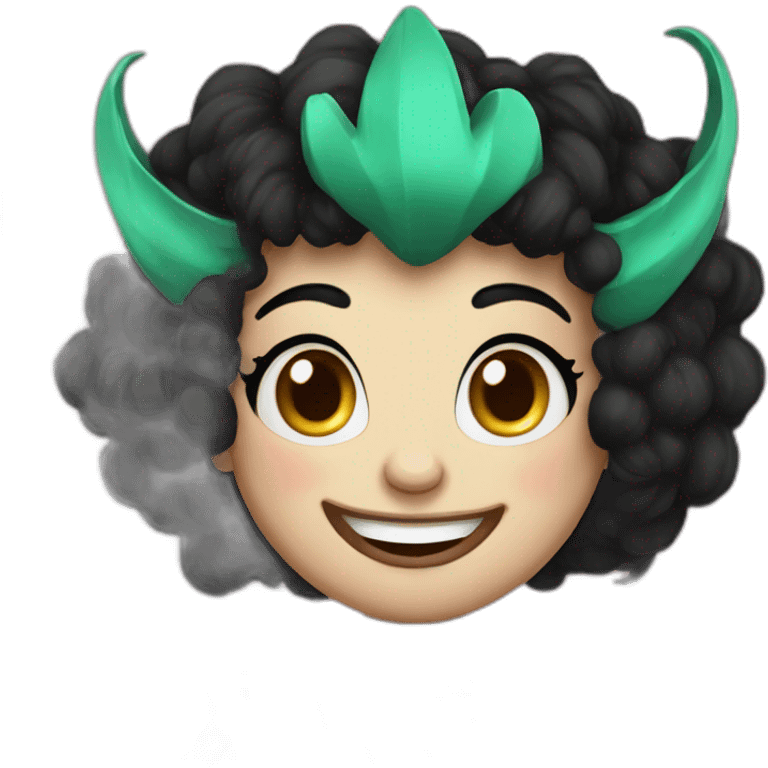 pomni amazing digital circus jester black hair cartoon gooseworx emoji