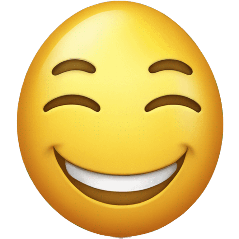 un huevo sonriente emoji