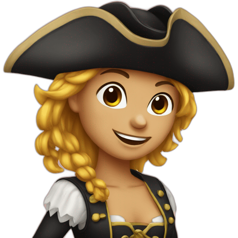 a pirate girl emoji