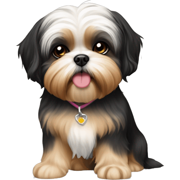 black and tan shih tzu maltese mix emoji