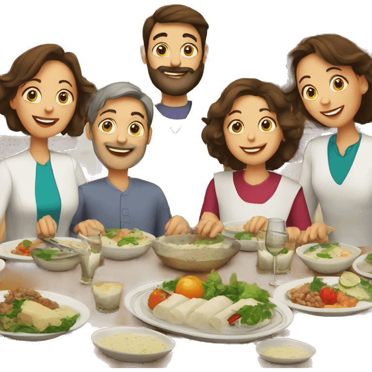 Family seder emoji