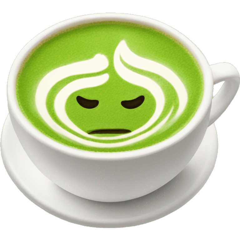 Matcha latte  emoji