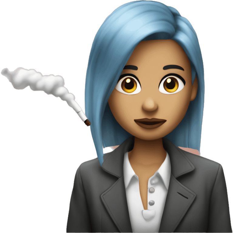 bebe con smoking y una idea emoji