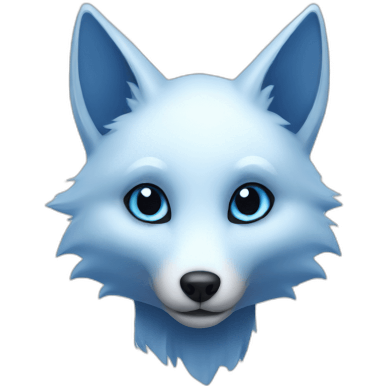 Blue ghost fox emoji