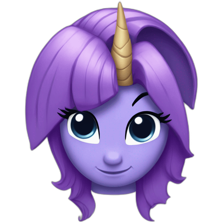 Twilight Sparkle , A horn in the middle of the head emoji