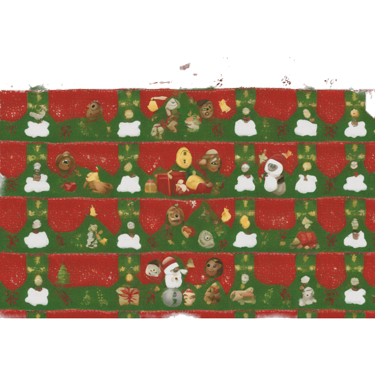 Christmas blanket  emoji