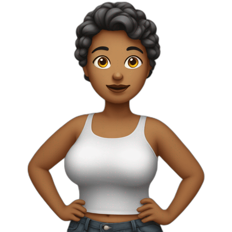 femme-avec-une-grosse-poitrine emoji