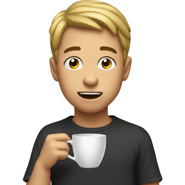 meme boy with cup emoji