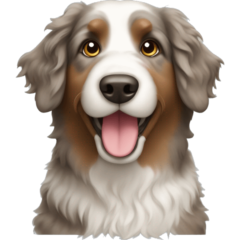 australian shepherd labradoodle  emoji