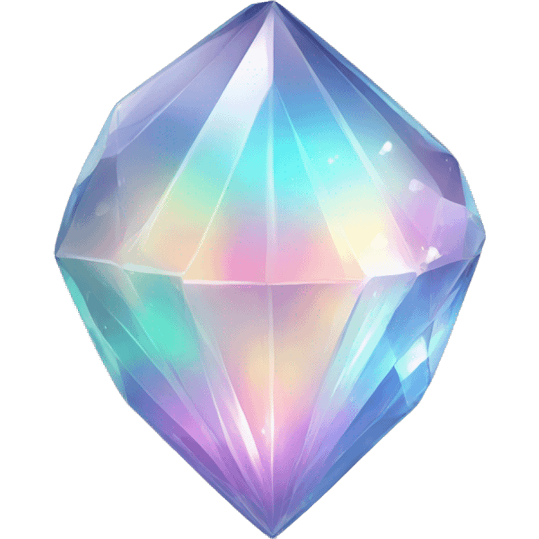 Sparkly glossy Pastel iridescent glass crystal by butterfly emoji