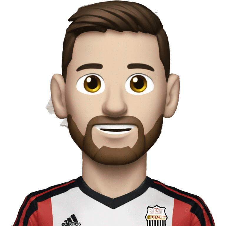 Lionel Messi with River Plate shirt emoji