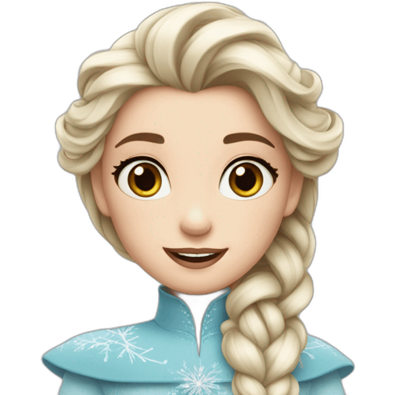 Barbe girl Elsa emoji