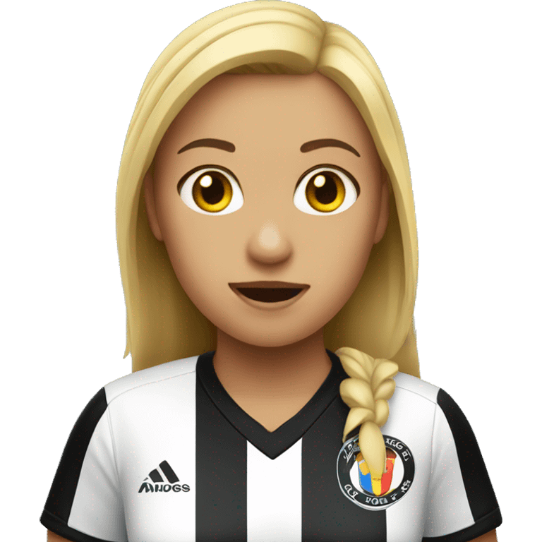 Girl soccer ref emoji