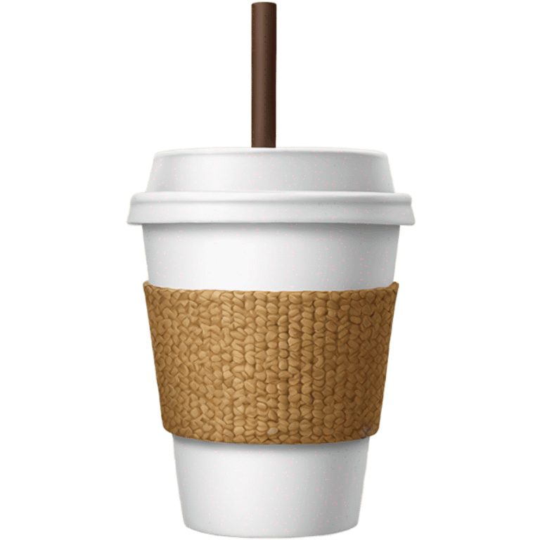 Coffee cup with straw  emoji