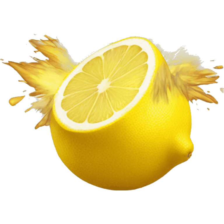 explosive lemon emoji