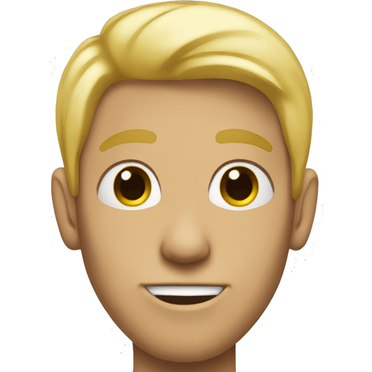 Tall blonde skinny guy with piercings emoji