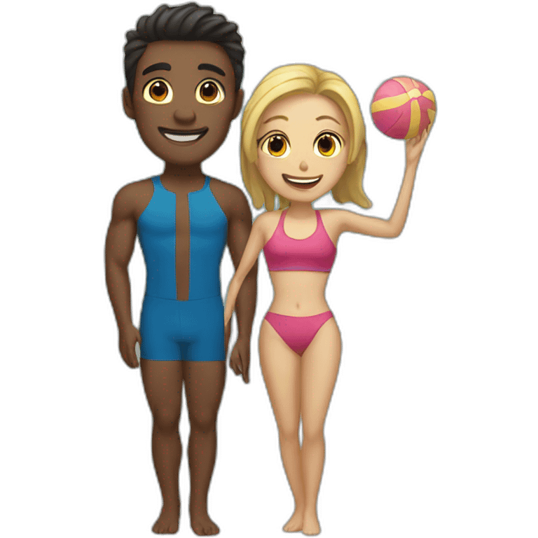 Swimming couple emoji