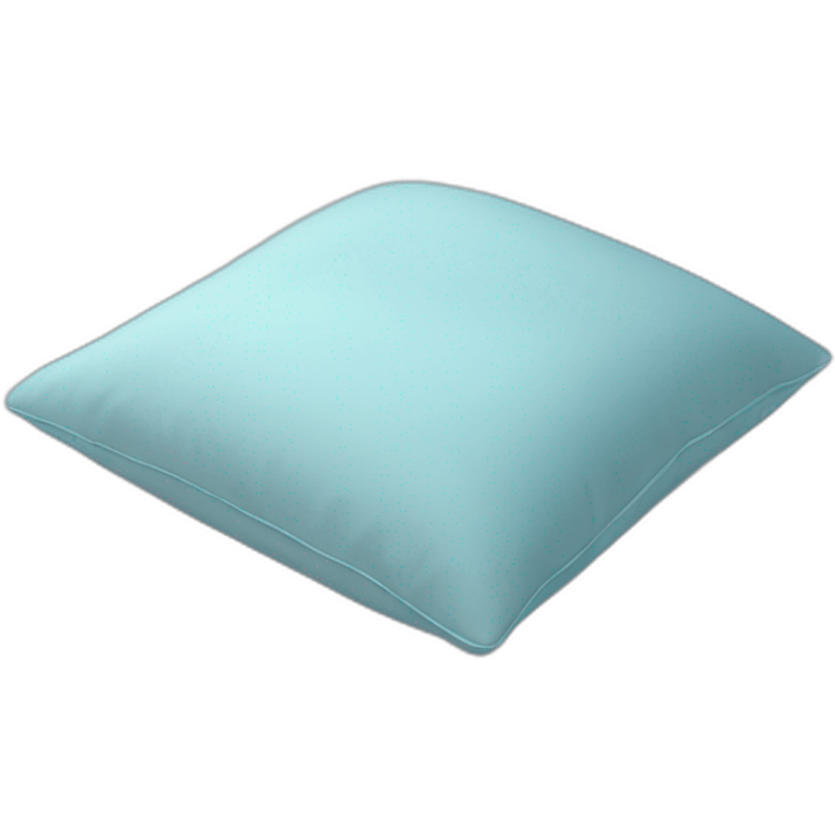 Very soft light blue bed pillow emoji