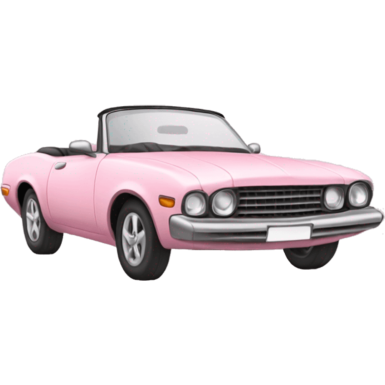 light pink convertible car  emoji