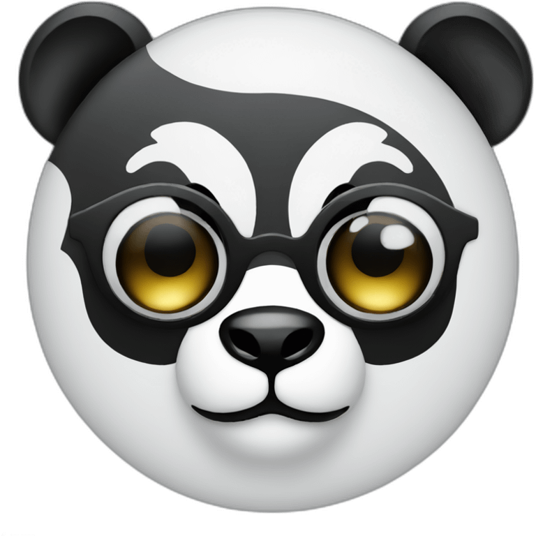 panda lens black emoji