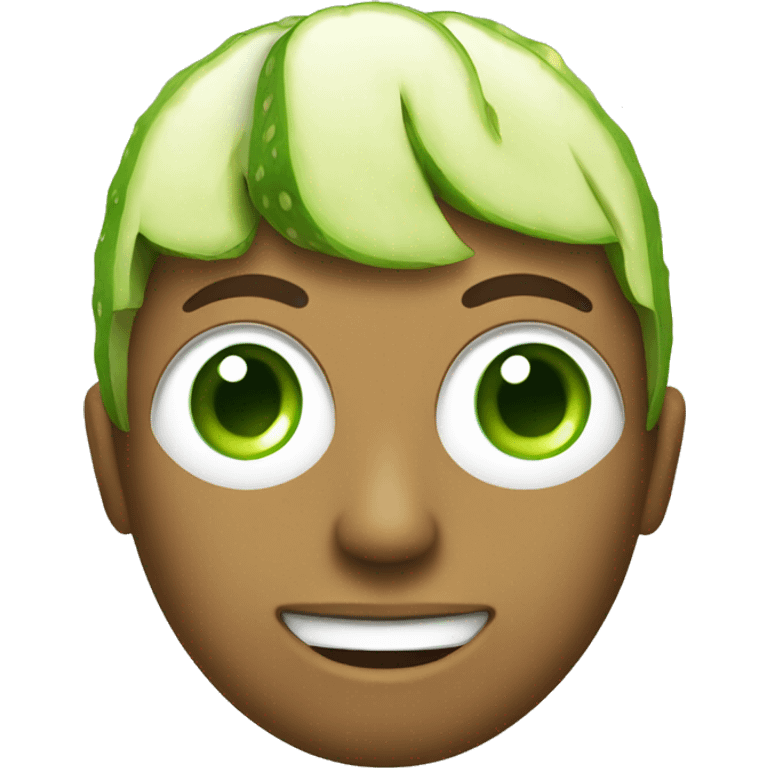 Face with cucumber  emoji