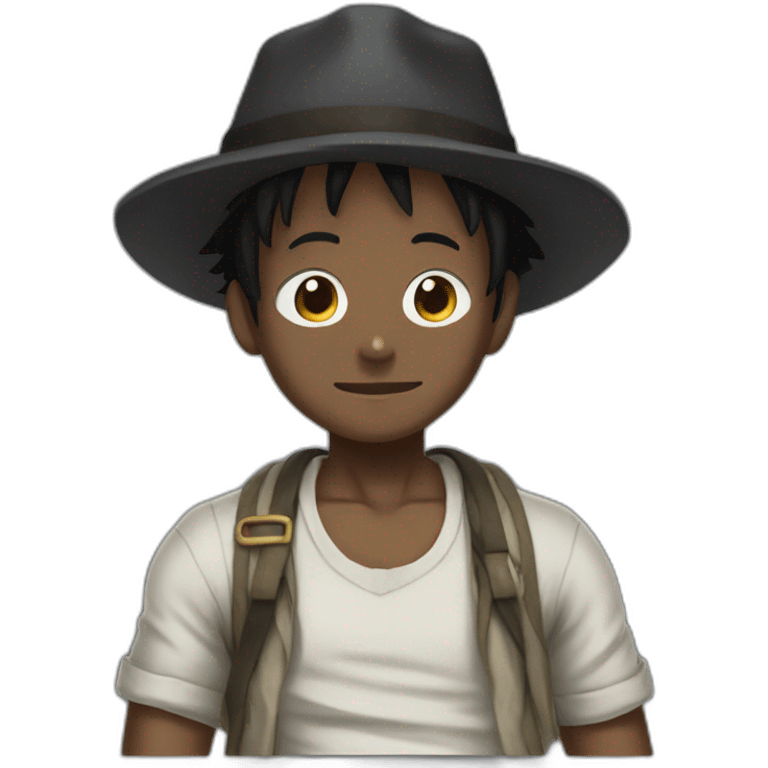 Black Luffy emoji