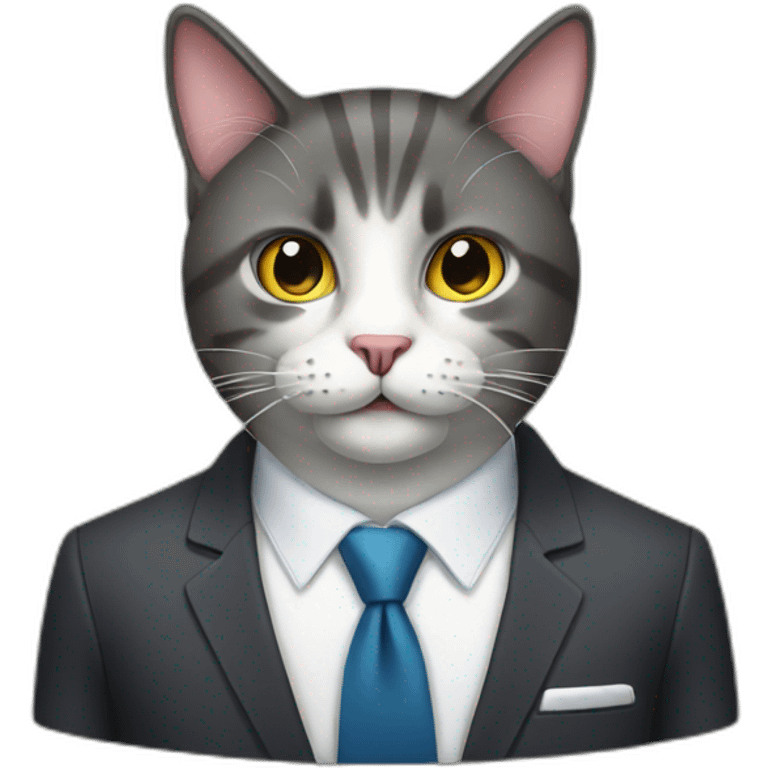 business cat emoji