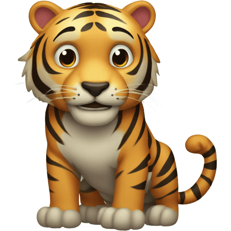 Tiger in the forest emoji