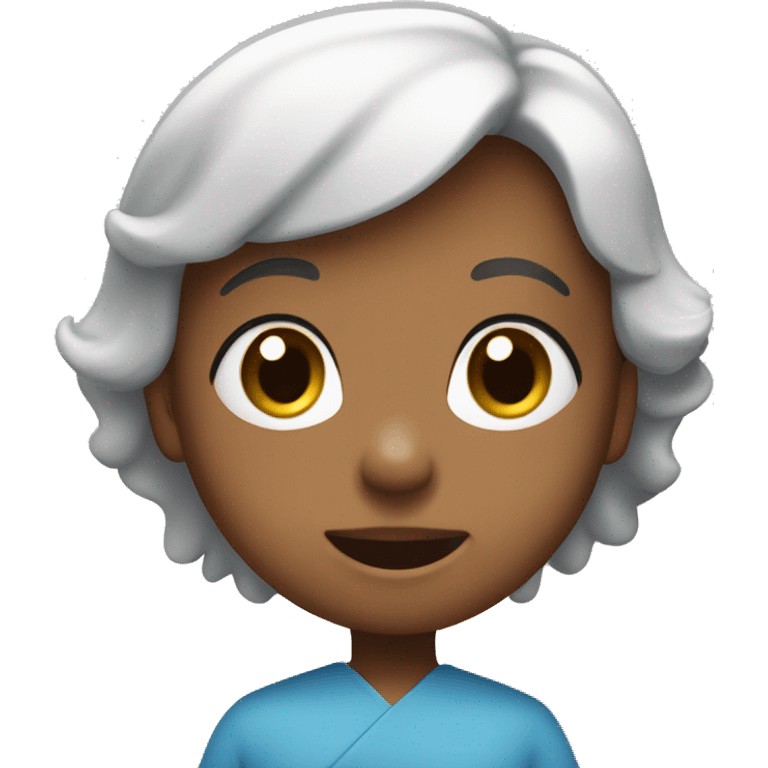 coração azul bebê  emoji