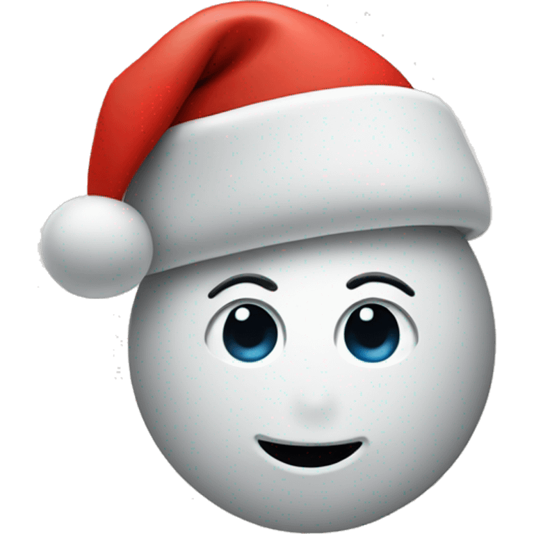 Apple logo with a Christmas hat emoji