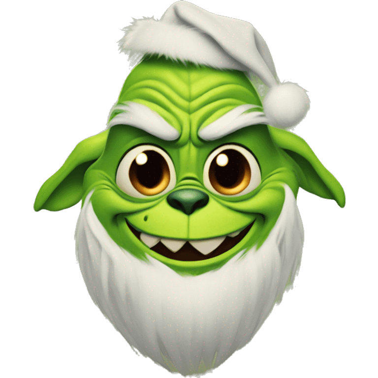 Stitch as the grinch emoji