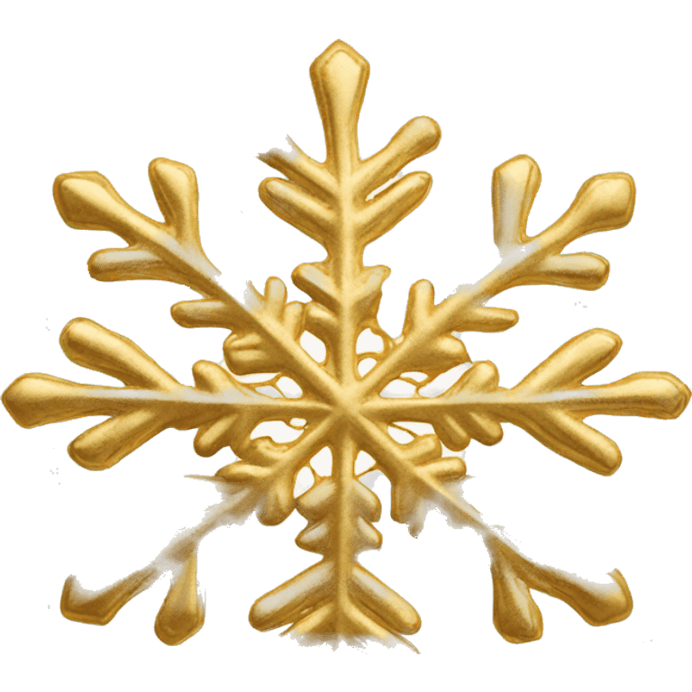 Chanel snowflake gold emoji