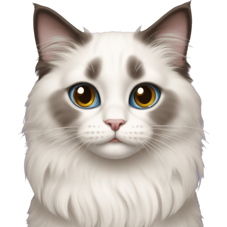 Perfect princess ragdoll kitty emoji