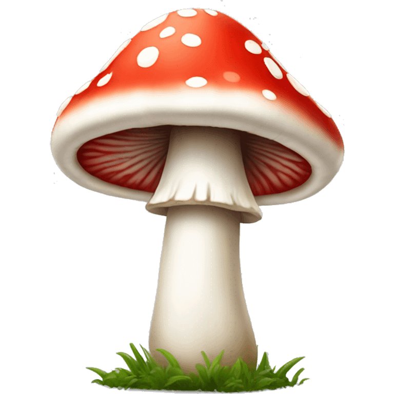 red and white mushroom emoji