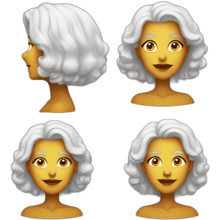 Sexy Busty old woman emoji