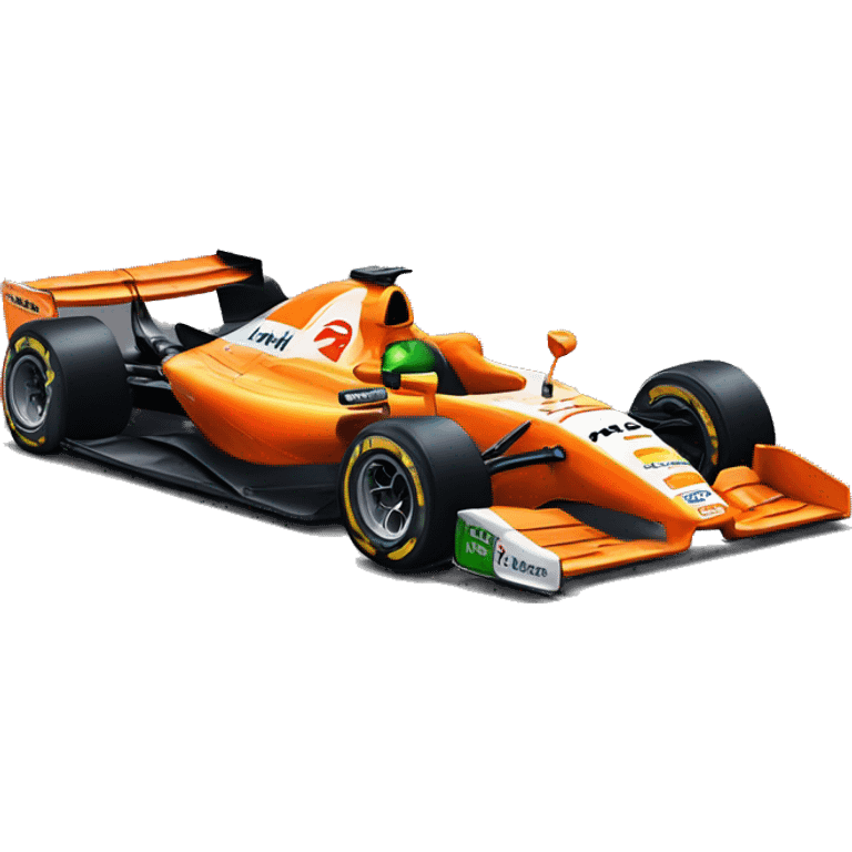 mclaren f1 papaya car lando norris emoji